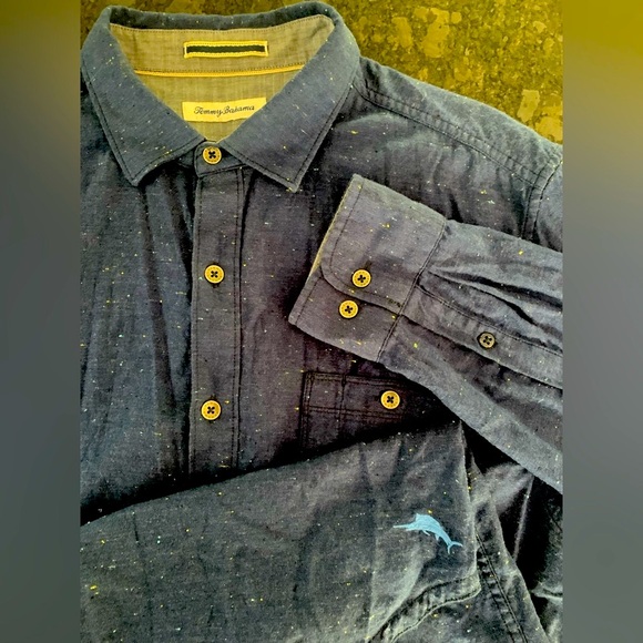 SALE Tommy Bahama szL Pebble Shores Button Down - Picture 1 of 13